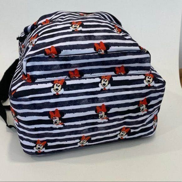 Disney Minnie Mickey Mouse Black White Striped  Backpack Bag main image 10
